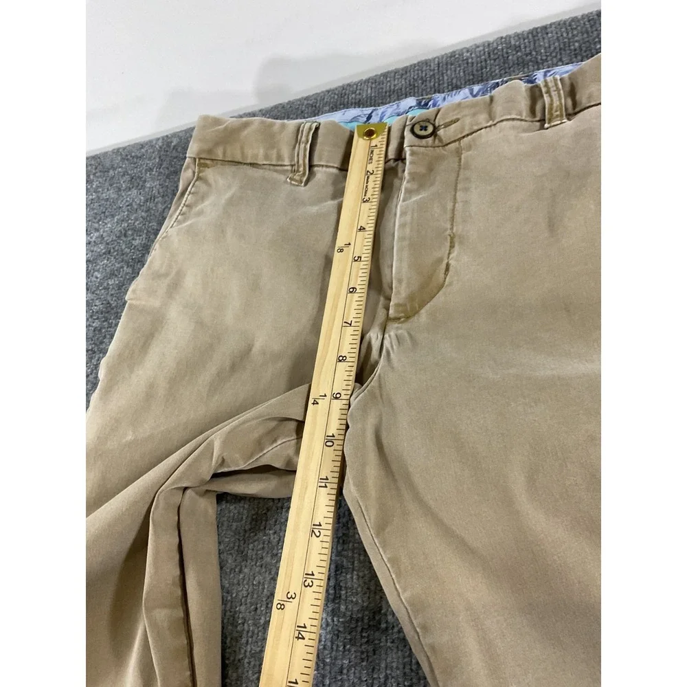 Tommy Bahama Men's Chino Pants 35x34 Khaki Tan Straight Leg Stretch Island Zone